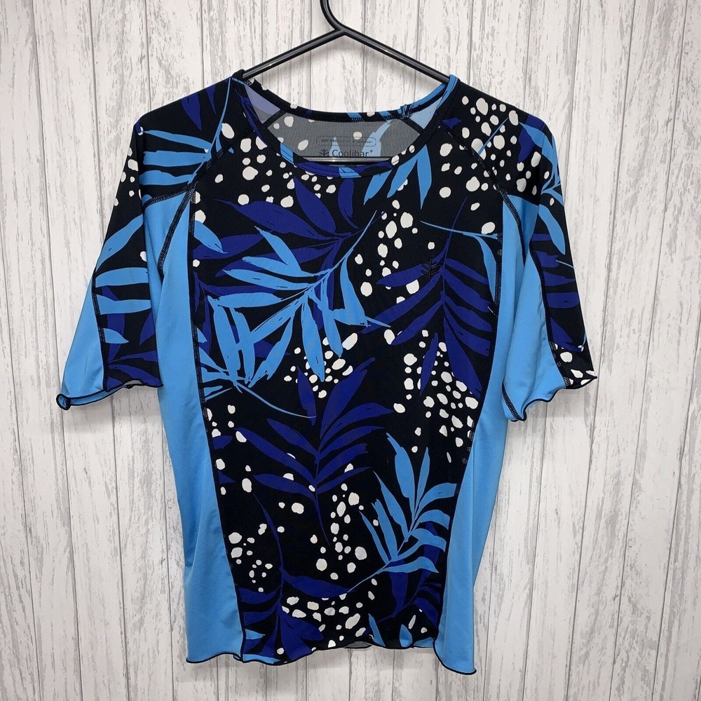 Womens Size S Coolibar Floral Top EUC